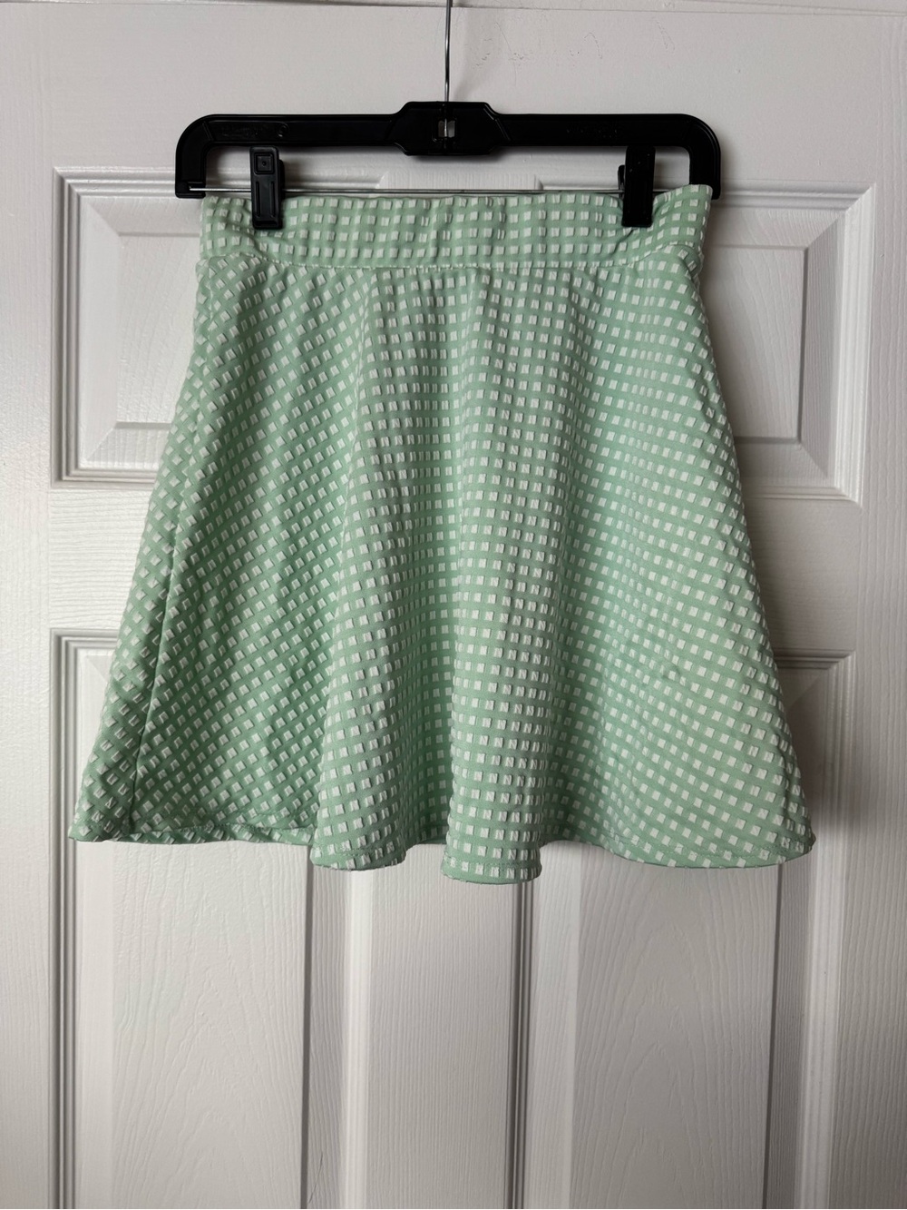 Gingy Cocoa Mint Green Skater Skirt Size Medium